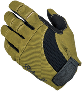 BILTWELL Moto Gloves - Olive/Black - Medium 1501-0309-003