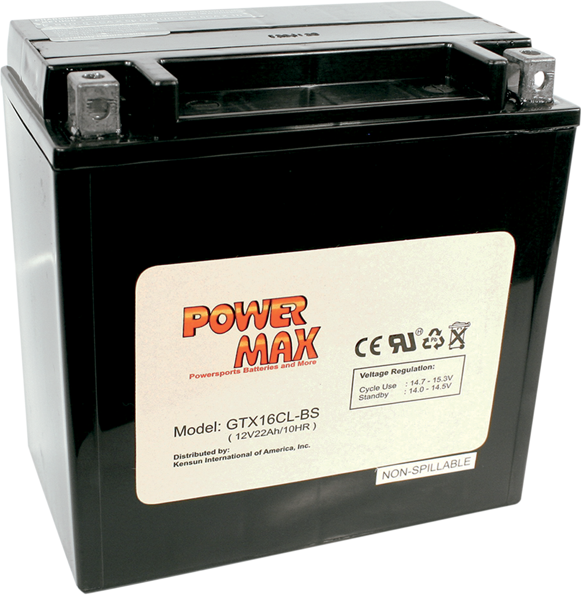 POWER MAX Battery - YTX16CL-BS GTX16CL-BS