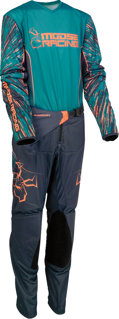 MOOSE RACING Youth Agroid Jersey - Blue/Orange - Small 2912-2330