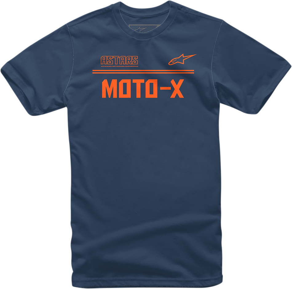 ALPINESTARS Moto X T-Shirt - Navy/Orange - Large 1213720247032L