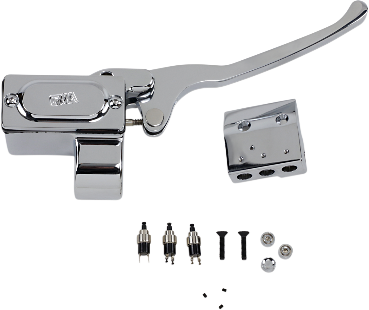 GMA ENGINEERING BY BDL Master Cylinder Assembly - 5/8" - Switch - Chrome GMA-HB-5-C