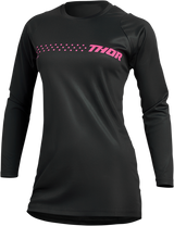 THOR Women's Sector Minimal Jersey - Black/Pink - XL 2911-0251