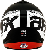 AFX FX-17Y Helmet - Attack - Matte Black/Red - Medium 0111-1403