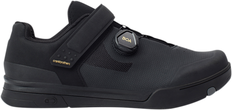 CRANKBROTHERS Mallet BOA® Shoes - Black/Gold - US 9.5 MAB01080A-9.5