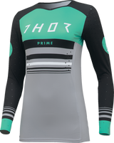 THOR Women's Prime Blaze Jersey - Black/Mint - XS 2911-0278