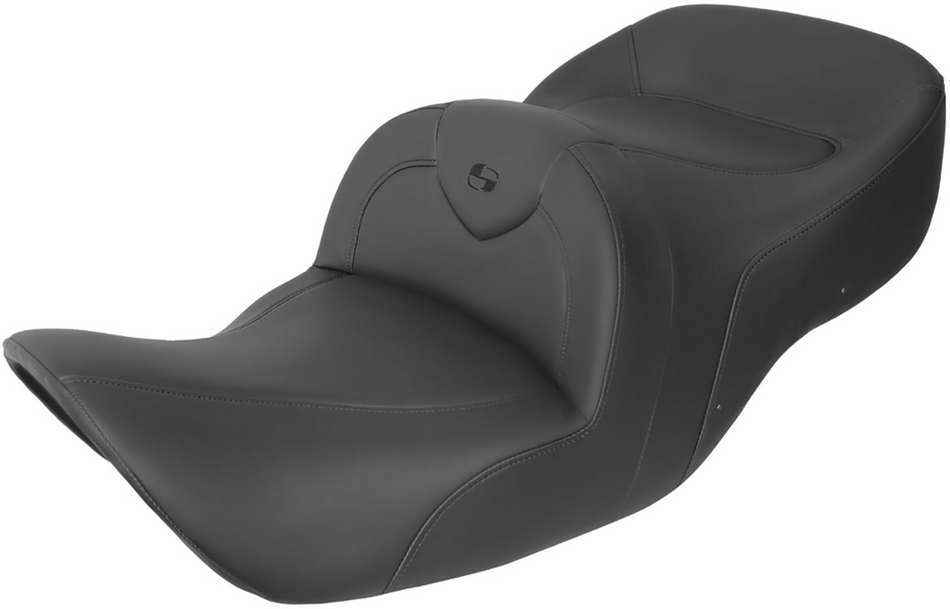 SADDLEMEN RoadSofa Seat - without Backrest - Black w/ Black Stitching - GL1800 '01-'10 H01-07-187