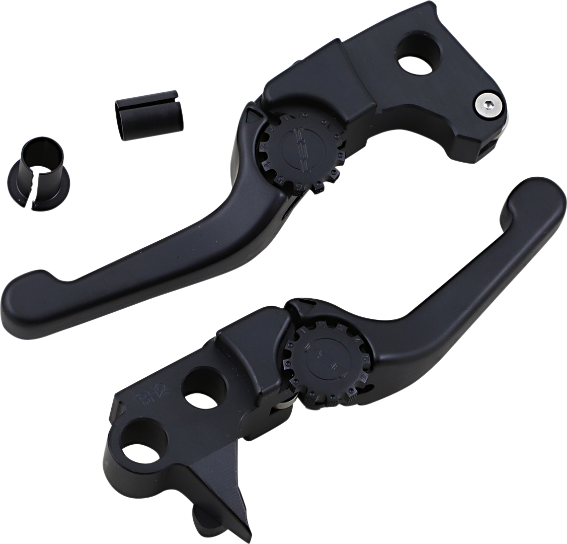 POWERSTANDS RACING Lever Set - Anthem - Shorty - Black 12-01657-22