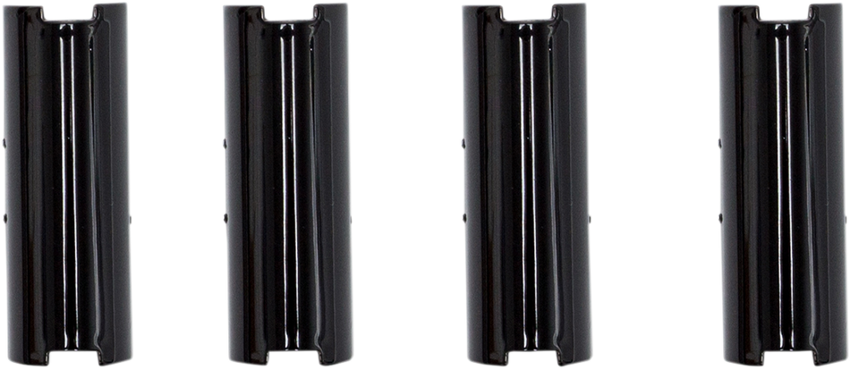 Juego de protectores de cubierta de varilla de empuje S&amp;S CYCLE - Negro brillante - Twin Cam 930-0142