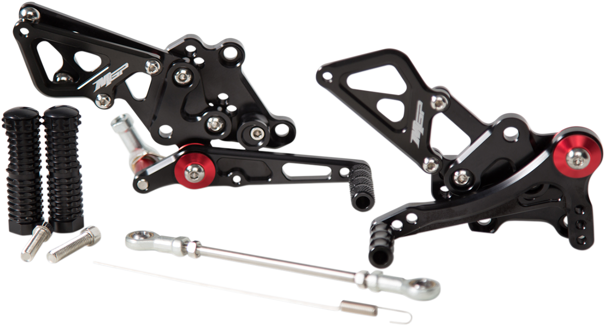 MGP MGP Rearset - Black - Kawasaki 51303-2500