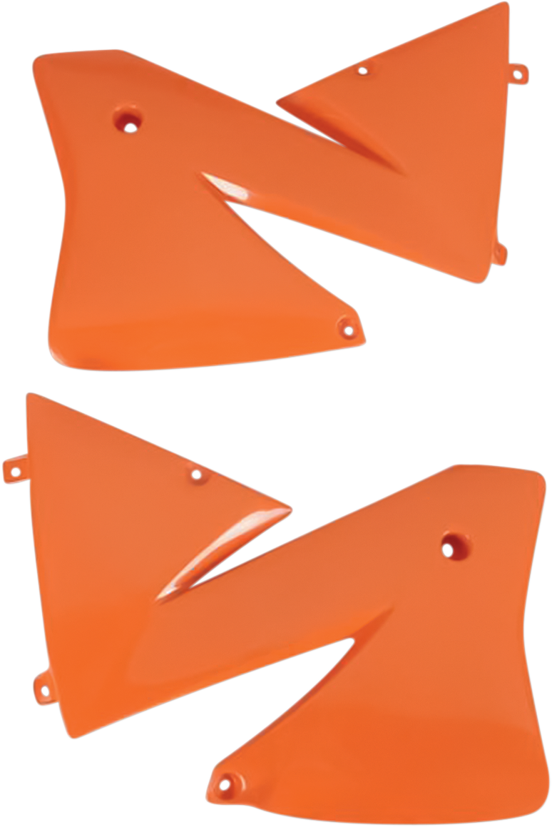 UFO Radiator Shrouds - KTM Orange KT03066127