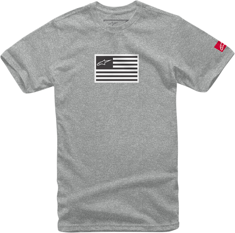 ALPINESTARS Flagged T-Shirt - Heather Gray - Medium 1213720381026M