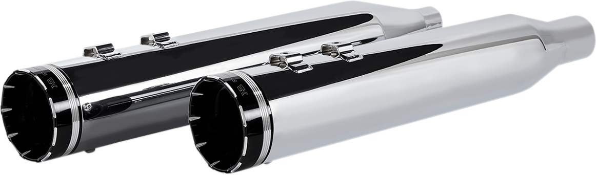 KHROME WERKS 4.5" Mufflers for Touring - Chrome with Tracer 202735