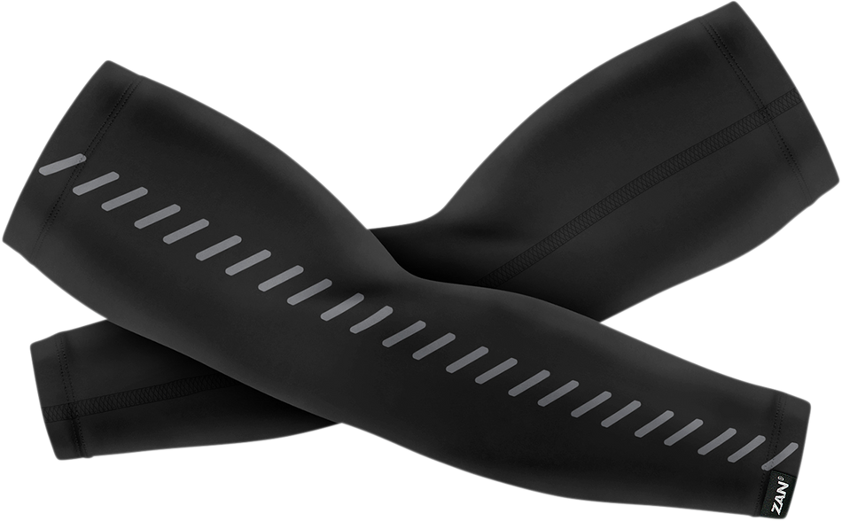 ZAN HEADGEAR SportFlex Reflective Arm Sleeves - Black - Medium AL114RMD