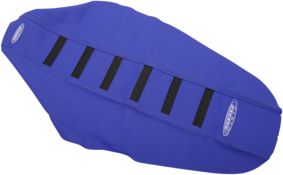 SDG 6-Ribbed Seat Cover - Black Ribs/Blue Top/Blue Sides 95910KBB