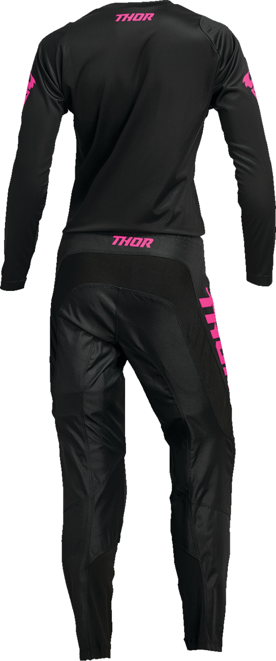 THOR Women's Sector Minimal Jersey - Black/Pink - Medium 2911-0249
