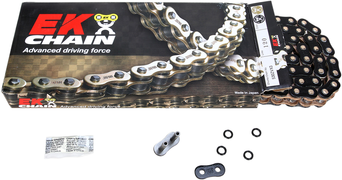 EK 530 ZVX3 - Sportbike Chain - 120 Links - Black 530ZVX3-120KG