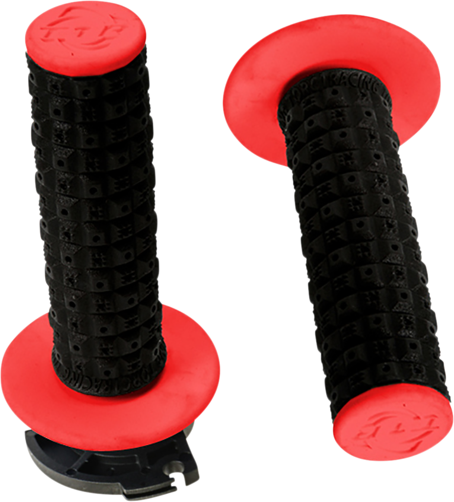 TORC1 Grips - Defy - Lock-On - Black/Red 2650-0204