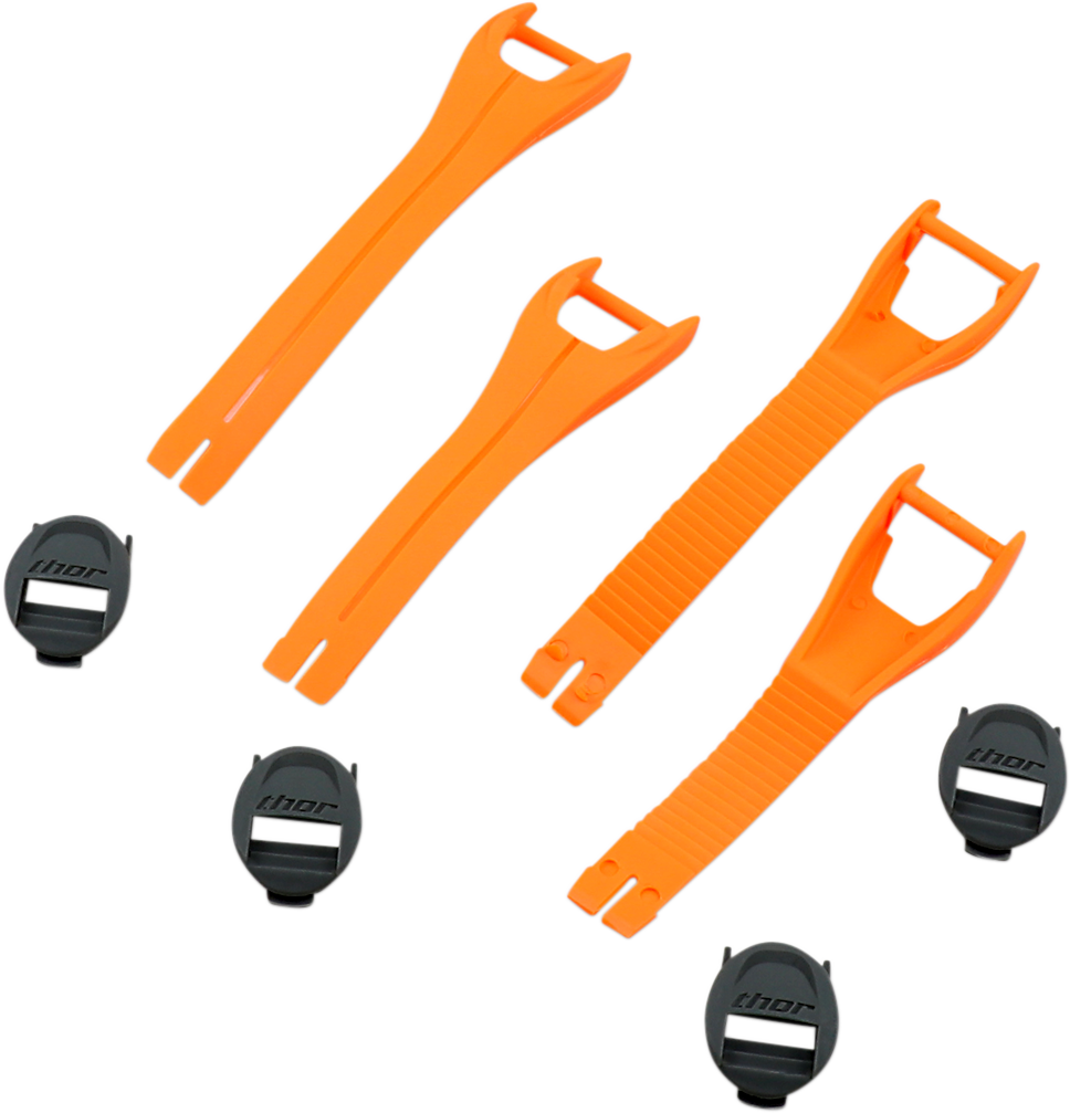 THOR Blitz XP MX Boot Straps - Orange - Size 7-9 3430-0872