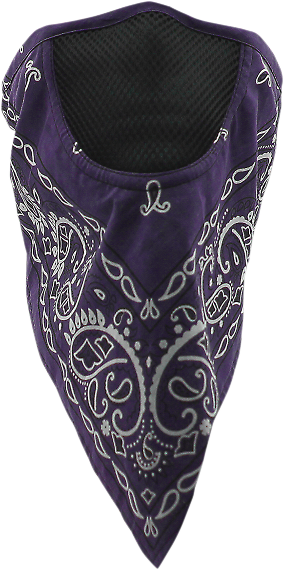 SCHAMPA & DIRT SKINS Facefit Facemask - Purple Paisley FMV-223