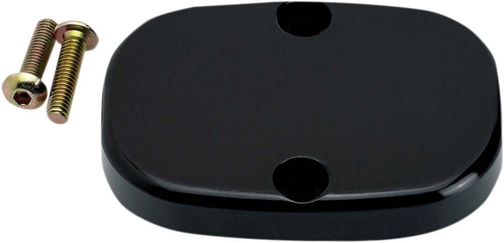 JOKER MACHINE Master Cylinder Cover - Smooth - Black - FL 08-010B