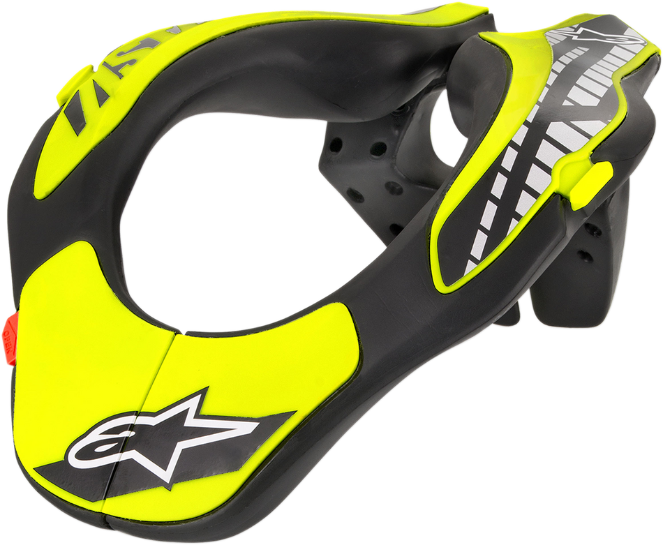 ALPINESTARS Youth Neck Support - Black/Yellow Fluo - One Size 6540118-155-OS