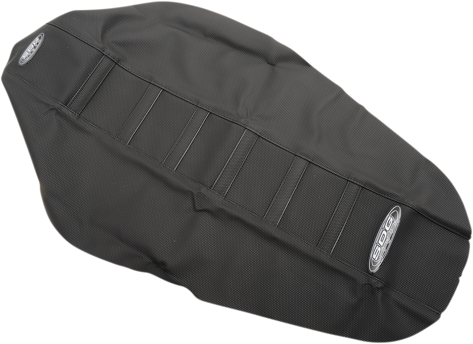 SDG 6-Ribbed Seat Cover - Black Ribs/Black Top/Black Sides 95943