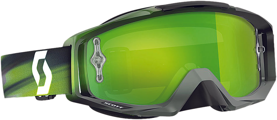 SCOTT Tyrant Speed Goggle Blue/Red Gry/Green W/Green Chrome Lens 240585-4966279