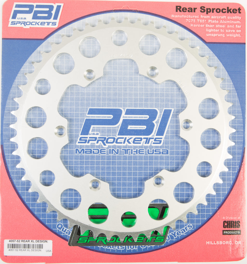 PBIRear Sprocket Aluminum 52t-520 Kaw/Suz4057-52-3