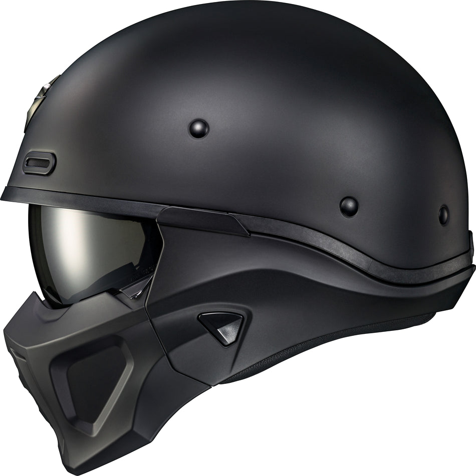 SCORPION EXO Covert X Open-Face Helmet Matte Black 3x COX-0108