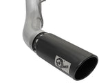 aFe ATLAS 5in DPF-Back Alum Steel Exhaust System w/Black Tip 2017 Ford Diesel Trucks V8-6.7L (td) 49-03090-B