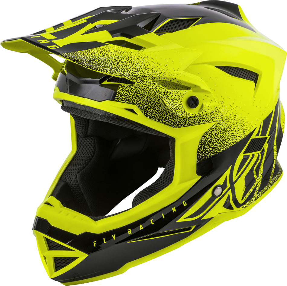 FLY RACING Default Helmet Hi-Vis Yellow/Black Lg 73-9174L