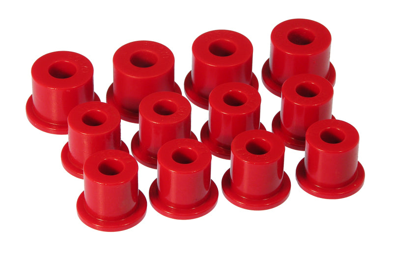 Prothane 80-86 Nissan 720 2/4wd Spring & Shackle Bushings - Red 14-1001