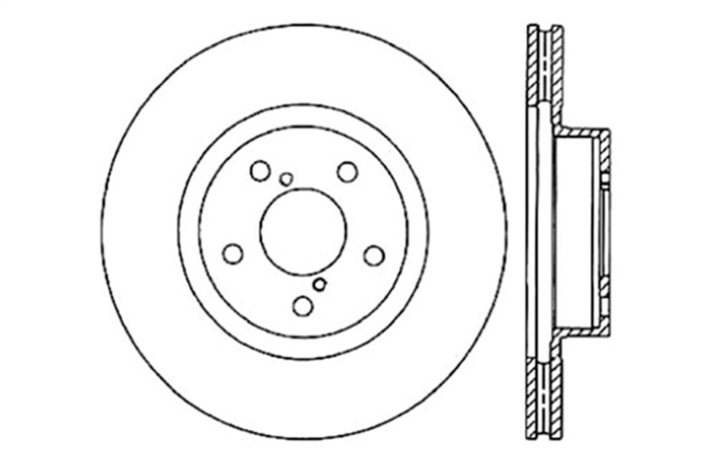 StopTech Drilled Sport Brake Rotor 128.47021R