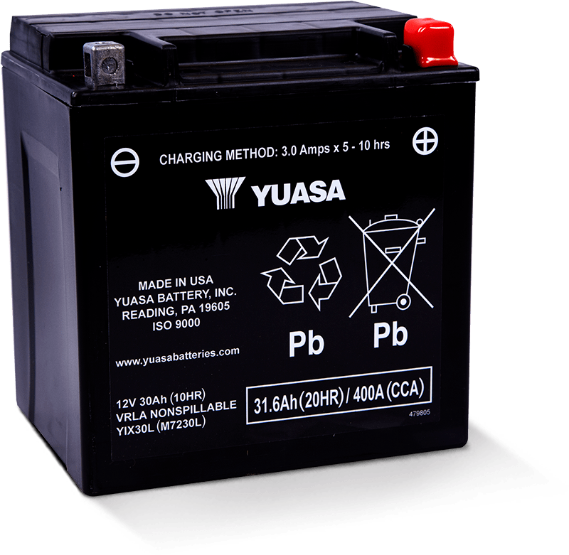 Yuasa YIX30L Maintenance Free AGM 12 Volt Battery