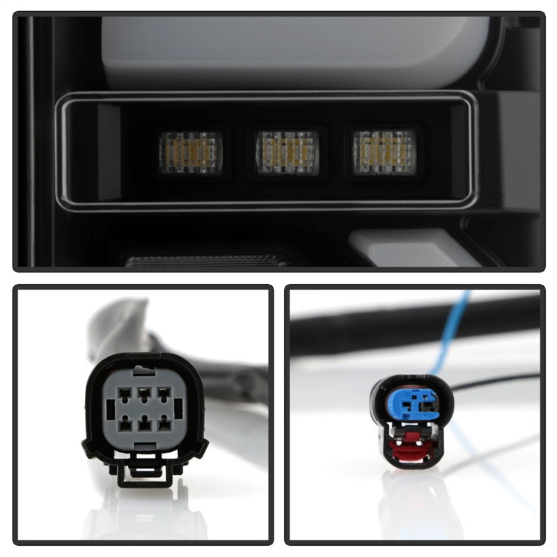 Spyder GMC Sierra 19-20 Incandescent Bulb Model Only LED Tail Lights-Black Smoke ALT-YD-GS19-LED-BSM 5000293