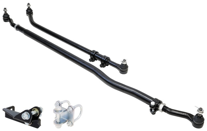 RockJock JL/JT Currectlync Steering System Forged Drag Link 42mm Tie Rod Tube w/Stabilizer Brackets RJ-442100-101