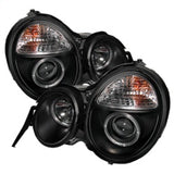 Spyder Mercedes Benz E-Class 95-99 Projector Headlights LED Halo Blk PRO-YD-MBW21095-HL-BK 5011275