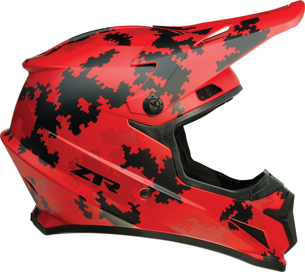 Z1R Rise Helm - Digi Camo - Rot - XS 0110-7280 