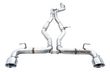 AWE Tuning 2020 Toyota Supra A90 Track Edition Exhaust - 5in Chrome Silver Tips 3015-32116