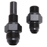 Russell Performance -6 AN to 4L80 Transmission Ports Adapter Fittings (Qty 2) - Black Zinc 641390