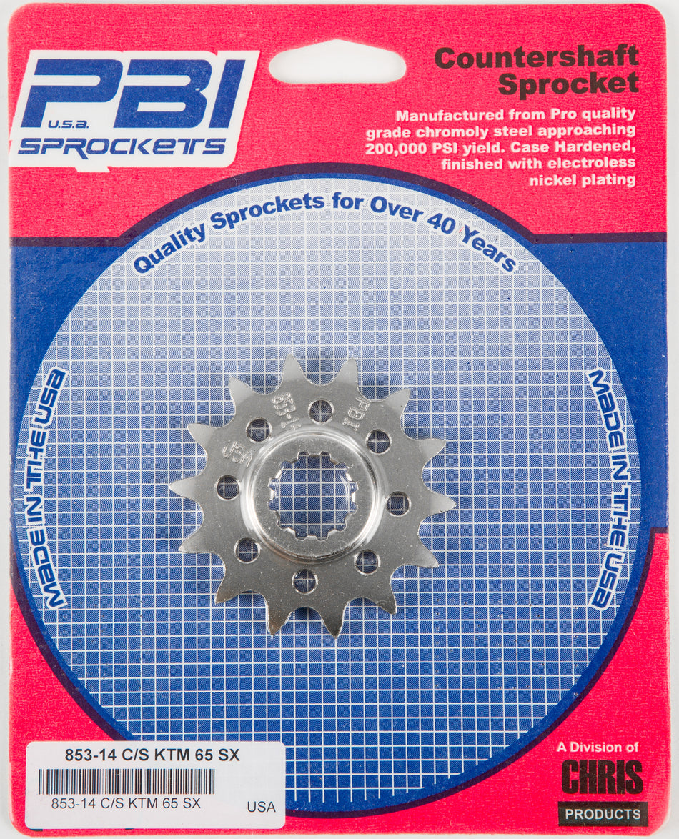 PBIFront Cs Sprocket Steel 14t-420 Ktm853-14