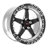 Weld S71 15x10.33 / 5x4.75 BP / 7.5in. BS Black Wheel (Medium Pad) - Black Single Beadlock MT 71MB510B75F