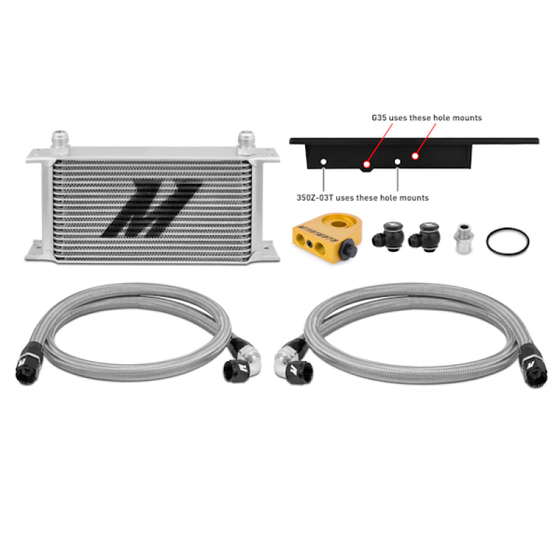 Mishimoto 03-09 Nissan 350Z / 03-07 Infiniti G35 (Coupe Only) Oil Cooler Kit - Thermostatic MMOC-350Z-03T