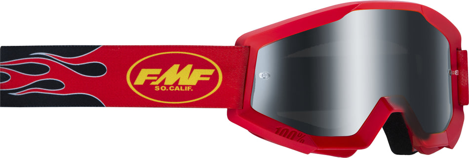 FMF VISION Powercore Sand Goggle Flame Red Smoke Lens F-50053-00003