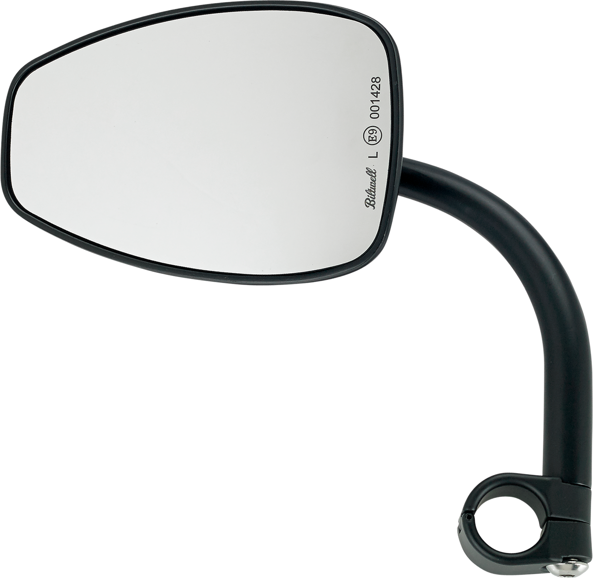 BILTWELL Clamp-On Utility Mirror - Tear Drop - Black 6504-578-131