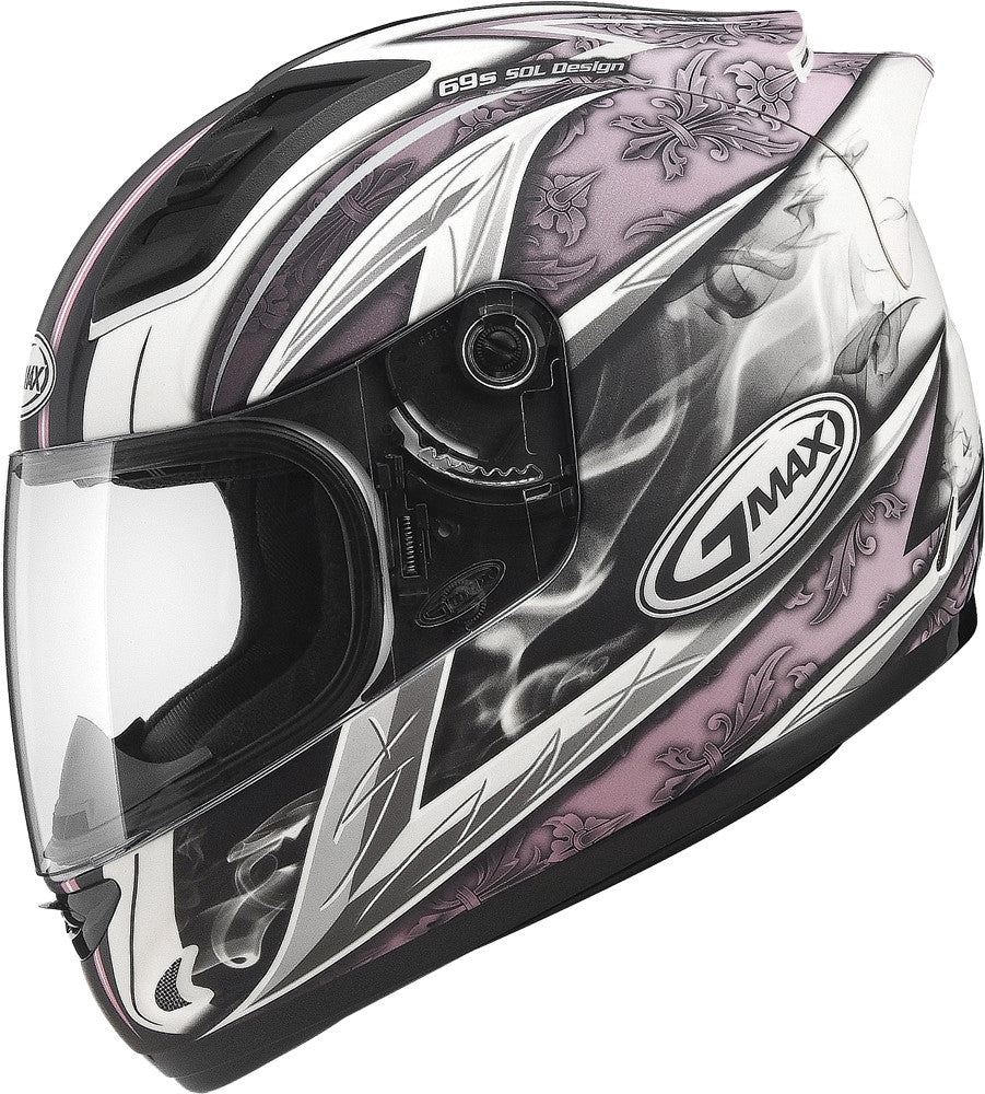 GMAX Gm-69 Full-Face Crusader Ii Helmet Matte White/Pink Xl G7691407 TC-14