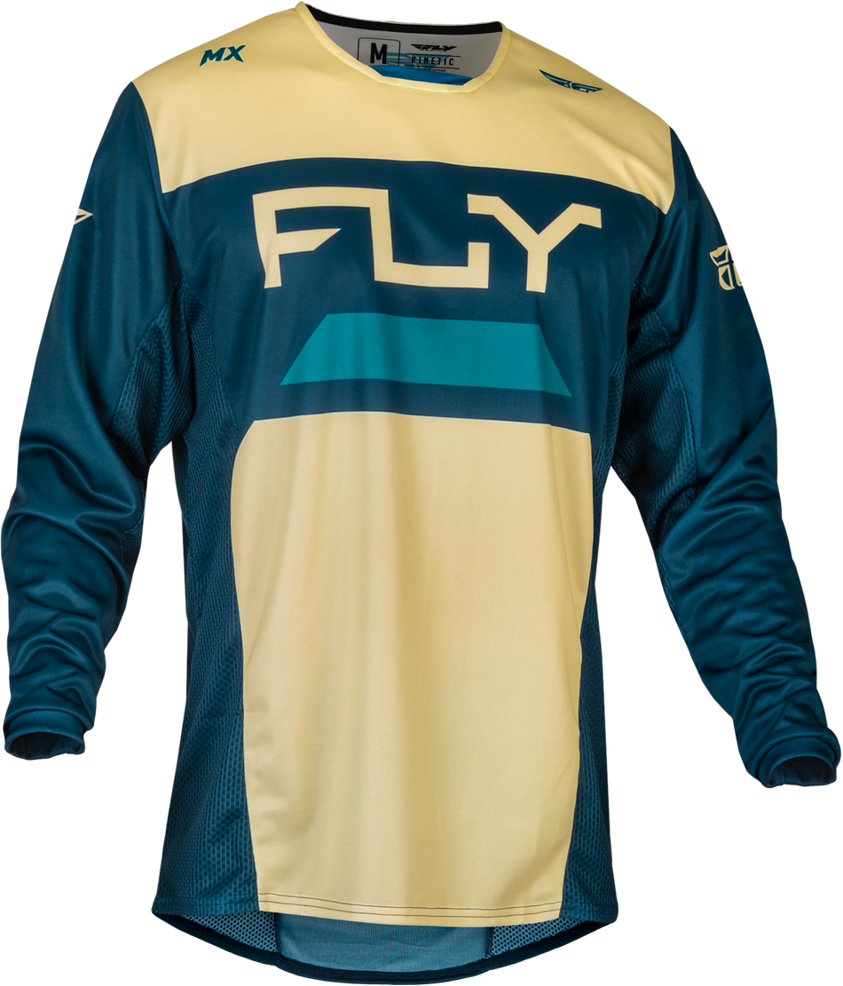 FLY RACING Kinetic Reload Jersey Ivory/Navy/Cobalt Xl 377-523X