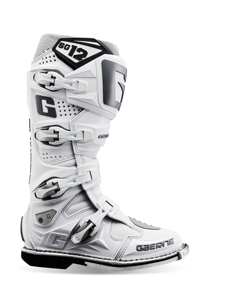 Gaerne SG12 Boot White Size - 9.5