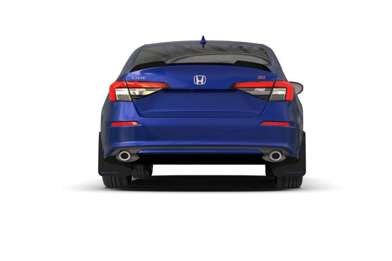 Rally Armor 2022 Honda Civic (Incl. Si/Sport/Touring) Black UR Mud Flap w/ Red Logo MF90-UR-BLK/RD