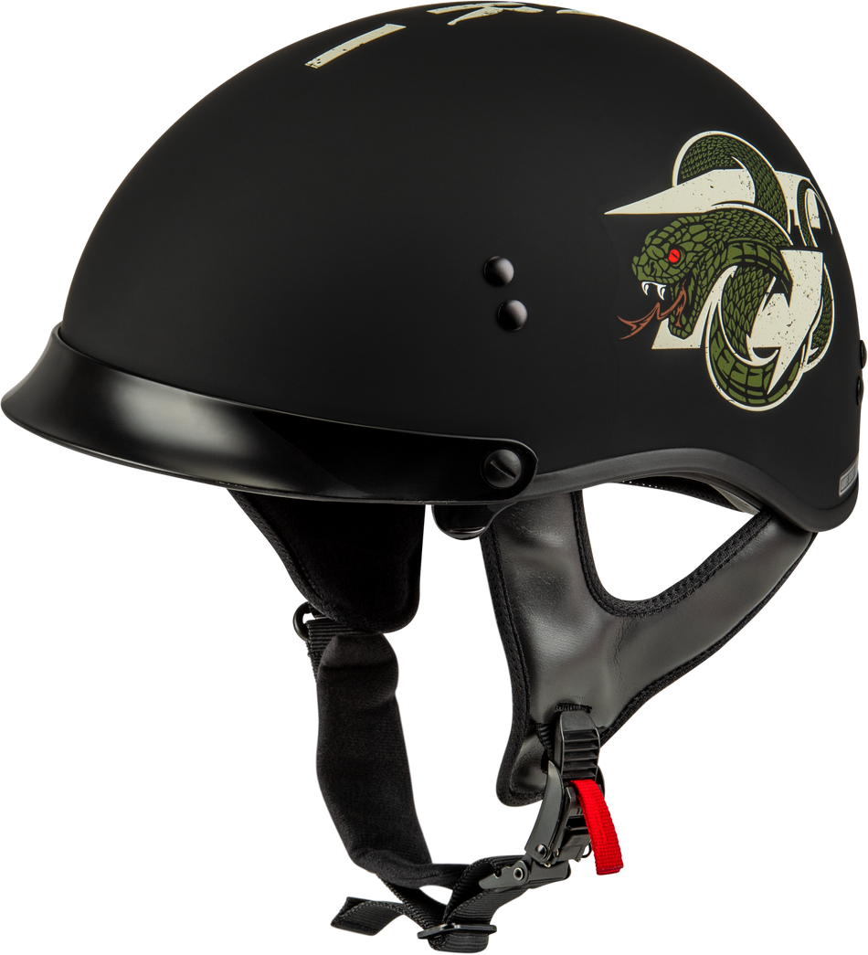 GMAX Hh-65 Drk1 Helmet W/ Peak Matte Black/Bone Sm H965121044